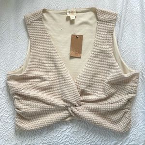 NWT knit crop